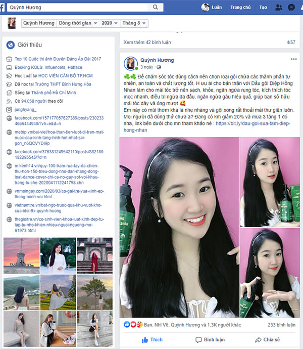 Quỳnh Hương chia sẻ về sản phẩm